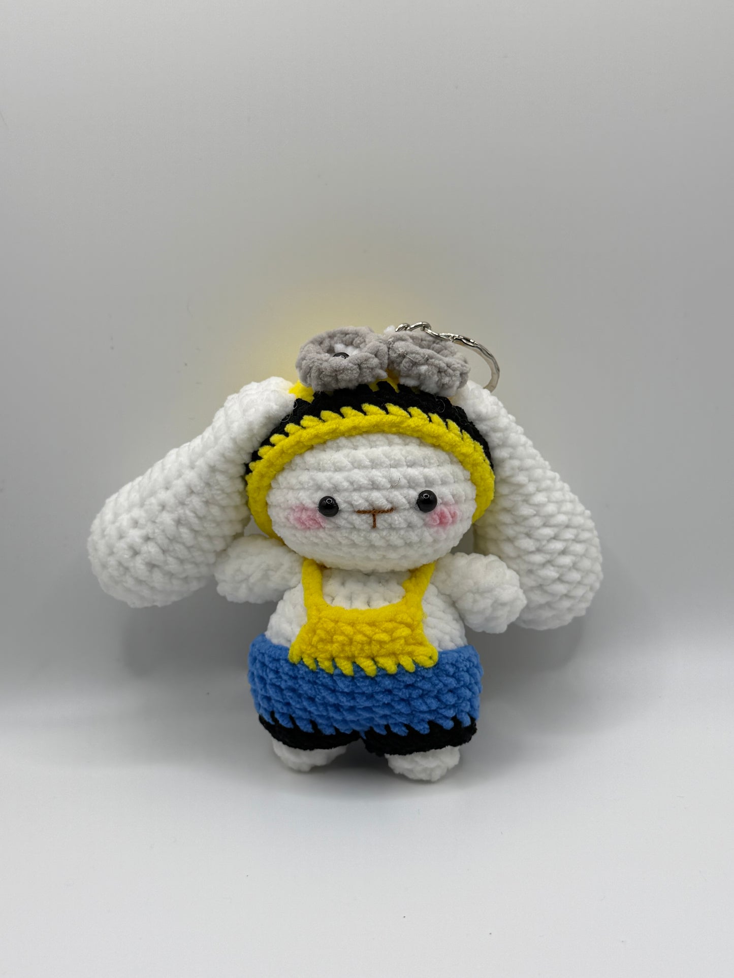 Minion bunny keychain