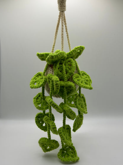 Green Leaf Hanging Flower Pot