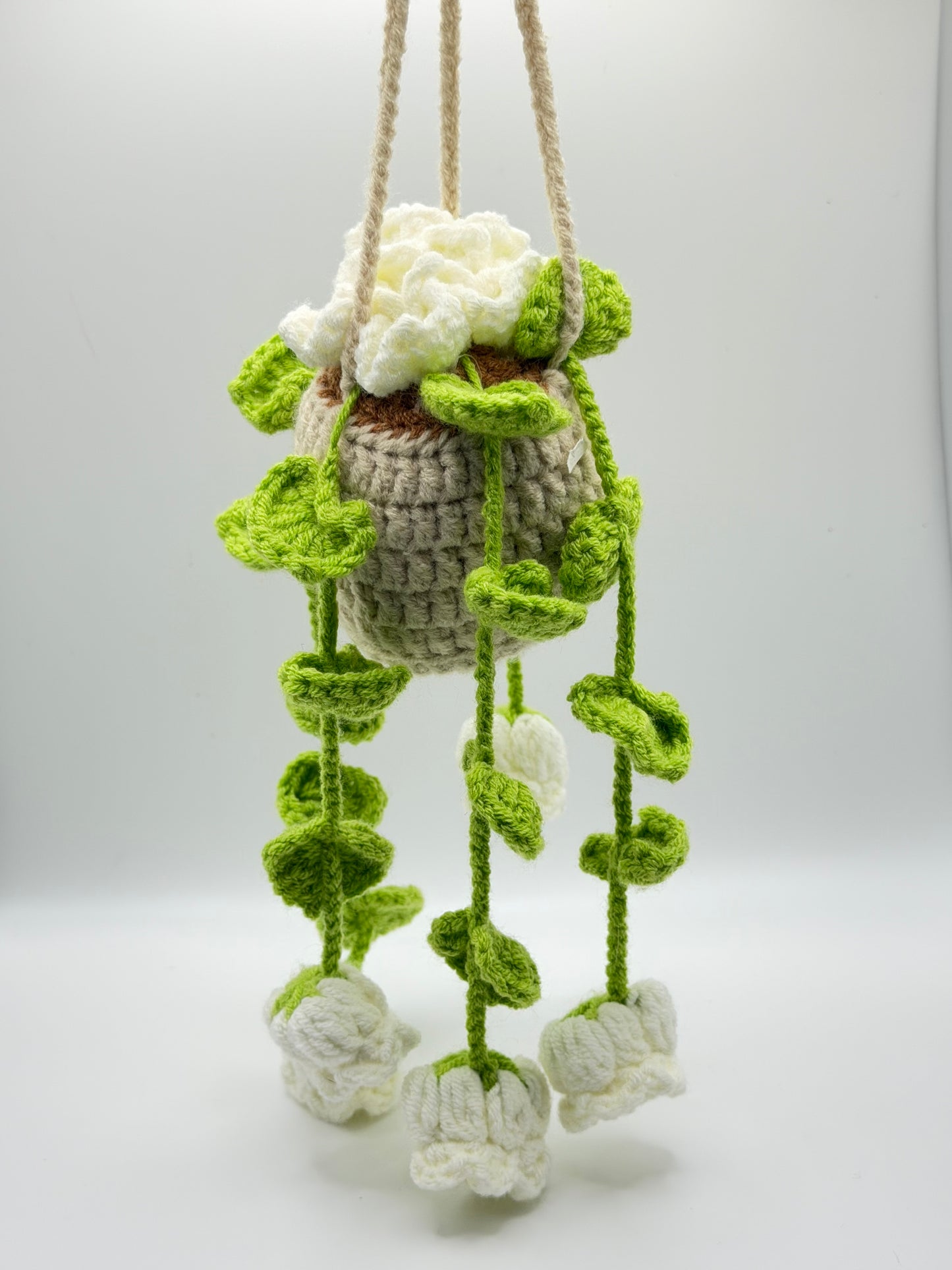 White Bell Hanging Flower Pot