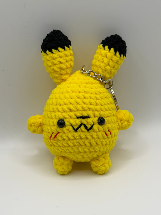 Pika head keychain