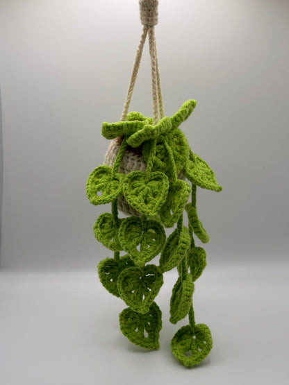 Green Leaf Hanging Flower Pot