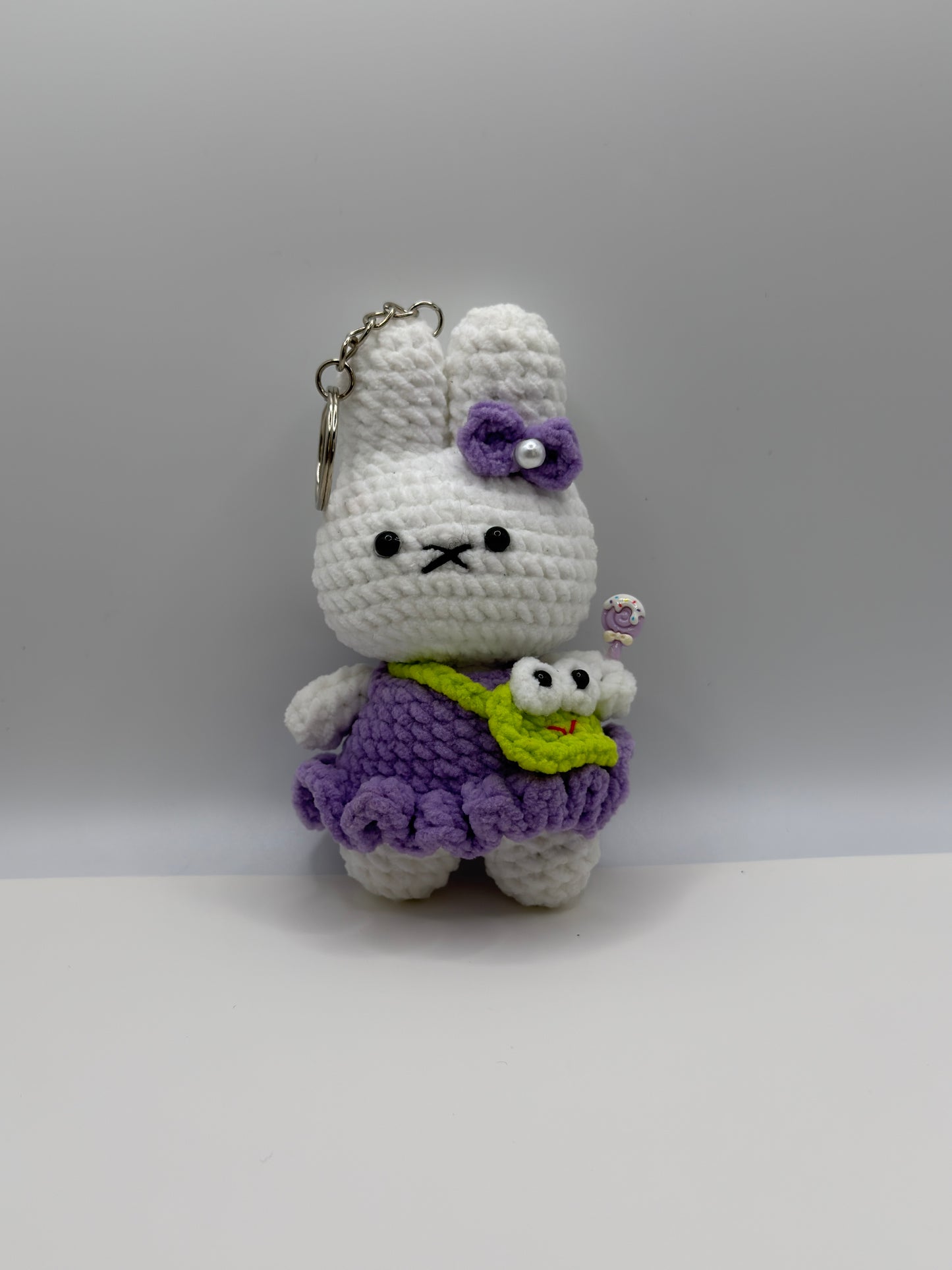 Funny Frog Bunny Keychain