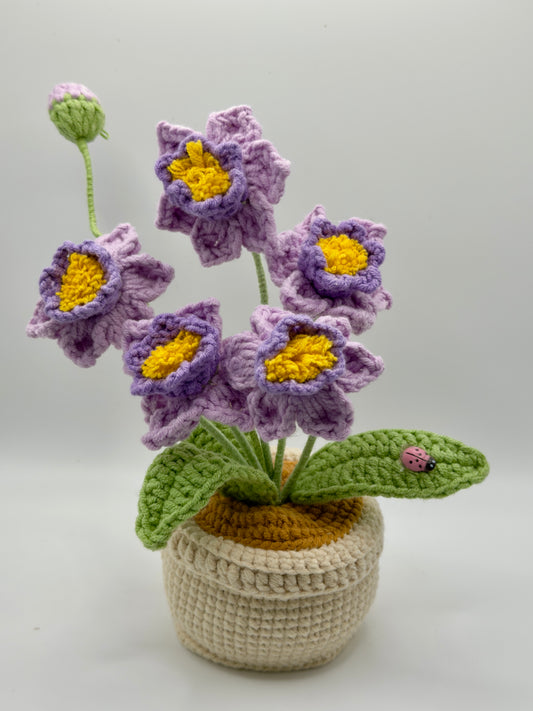 Small Flower Pot With Lady Bug