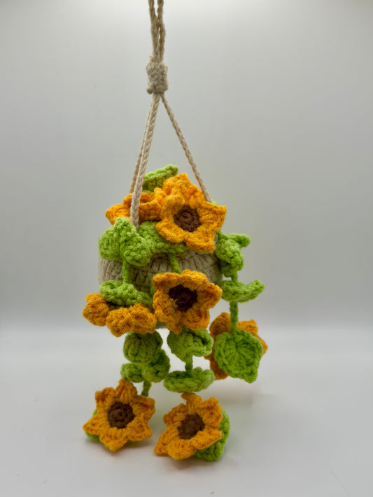 Sunflower Hanging Flower Pot