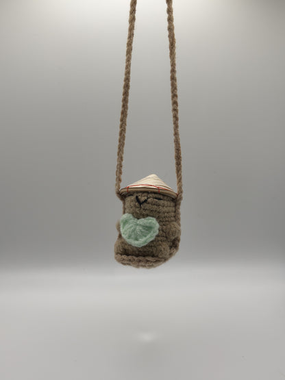 Hanging Sweet Heart Capybaras w/ Hats