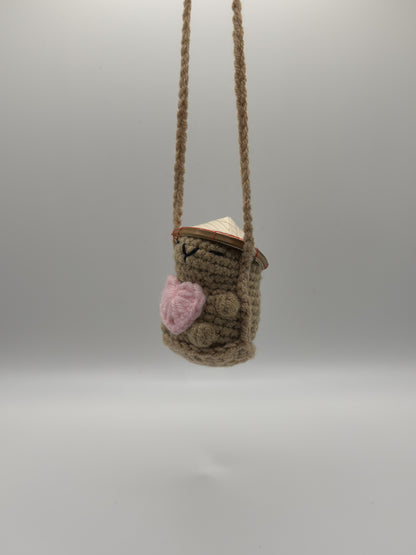 Hanging Sweet Heart Capybaras w/ Hats