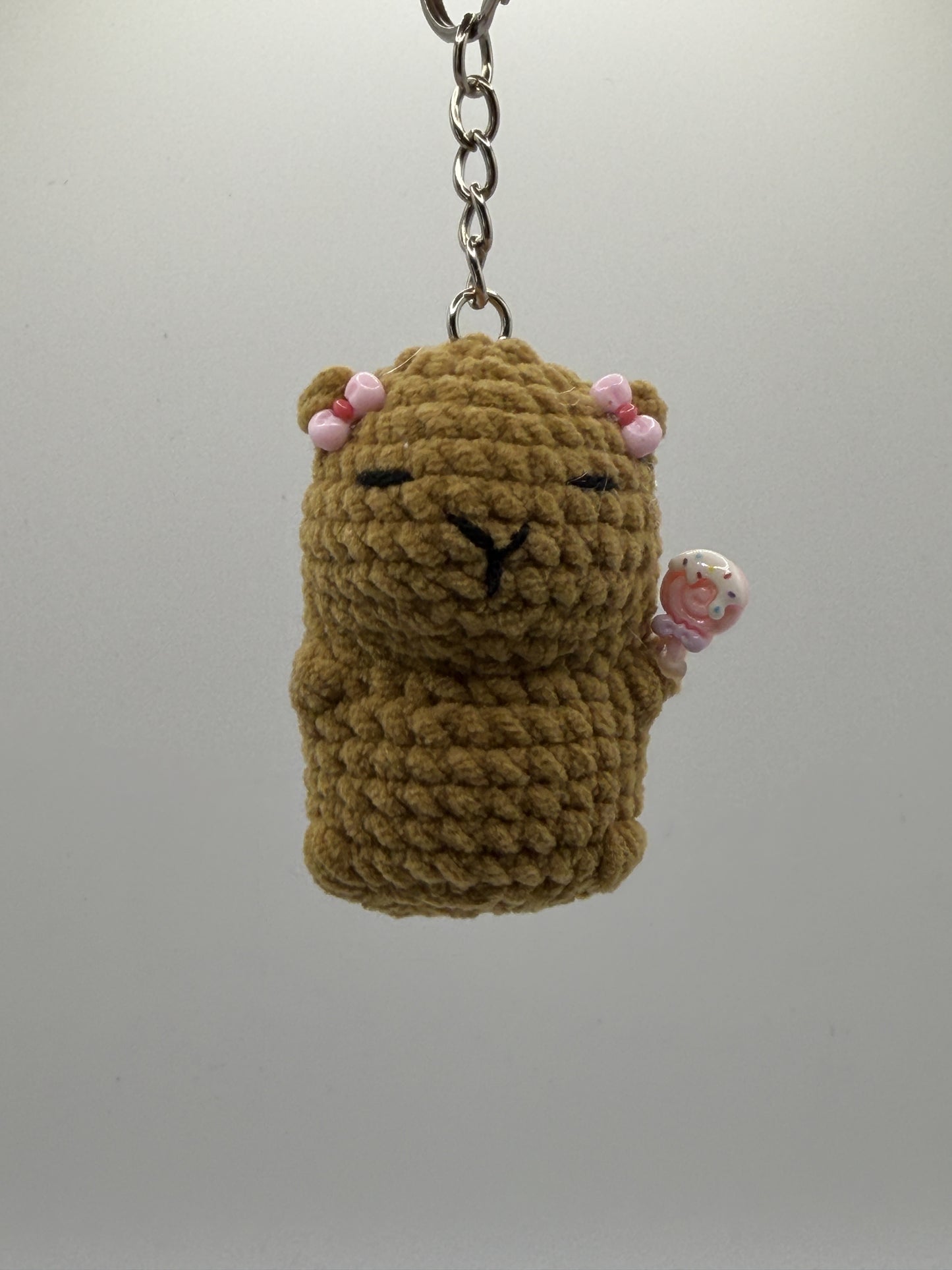 Capybara Lollipop Keychain