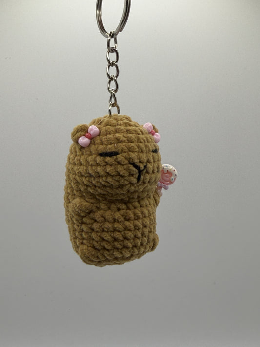 Capybara Lollipop Keychain