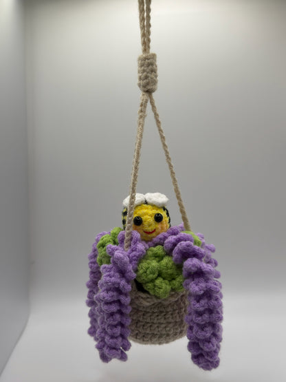 Flower Pot with the Bee