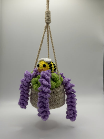 Flower Pot with the Bee