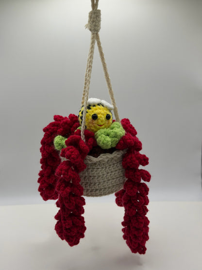 Flower Pot with the Bee